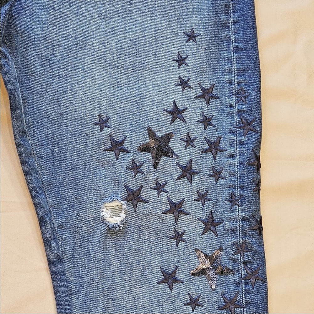 Pilcro and the Letterpress Starry, Starry Night Blue Jeans - Picture 2 of 15